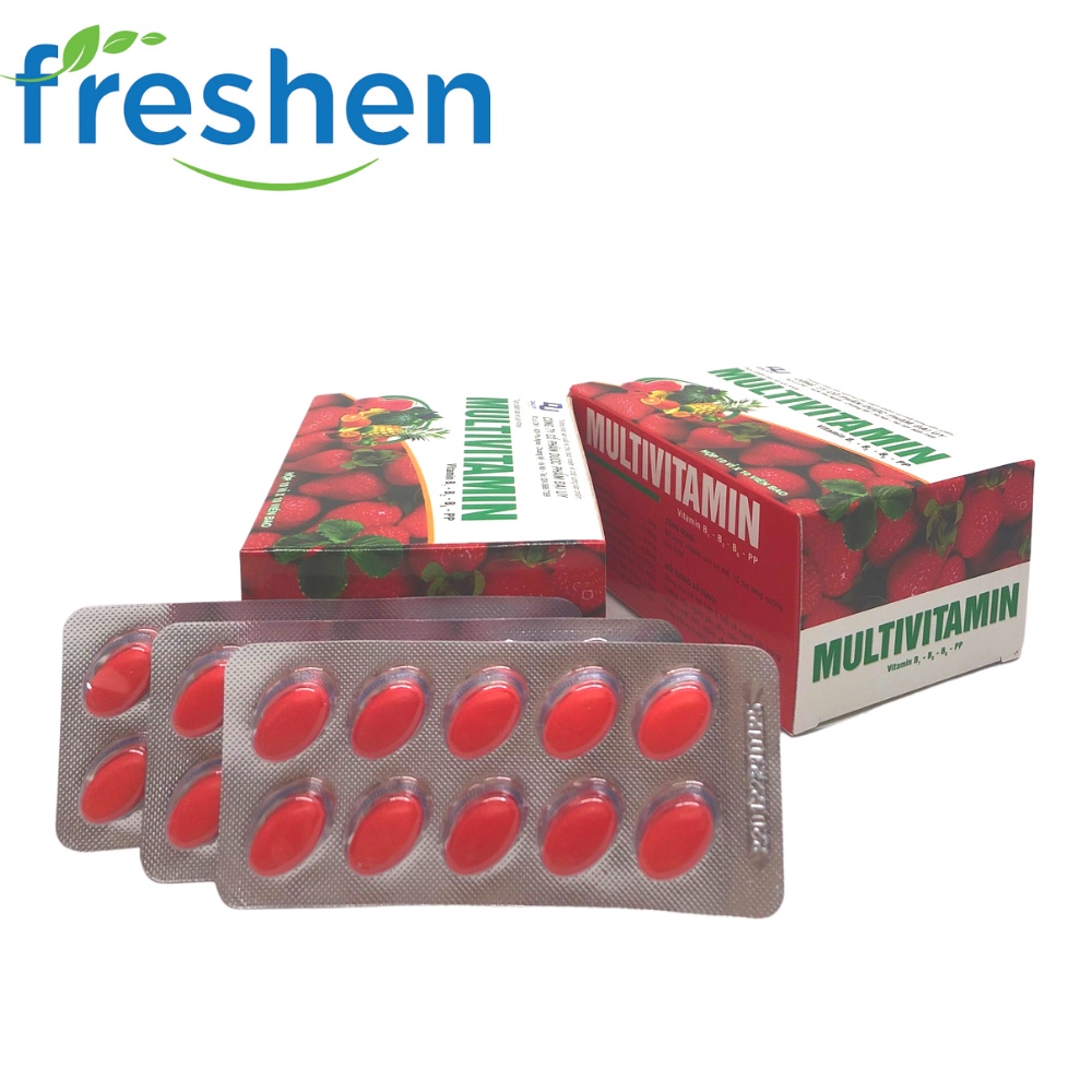 Multivitamin Đại Uy - Giúp bổ sung Vitamin B1, B2, B5,B6,PP, tăng cường bồi bổ sức khỏe
