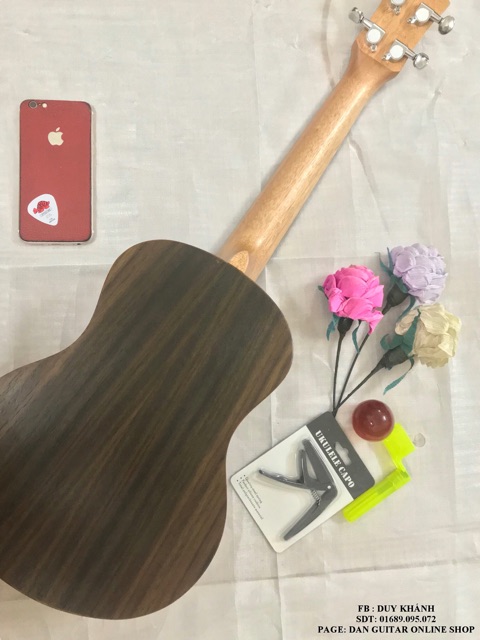 ( FLASH SALE ) ĐÀN UKULELE TENOR ĐEN GỖ ĐIỆP