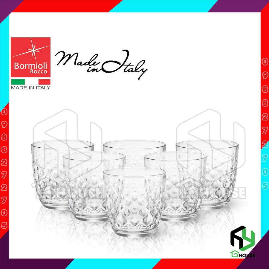 Bộ 6 ly thủy tinh - GLIT - Bormioli Rocco 295ml