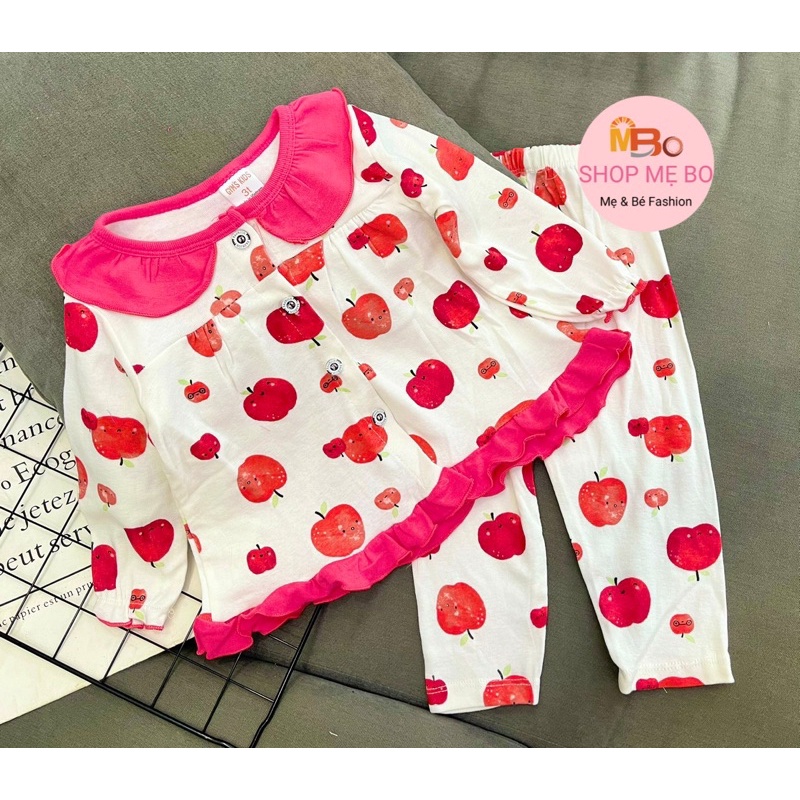 HOT - TREND bộ dài tay bèo baby doll bé gái in hình đẹp