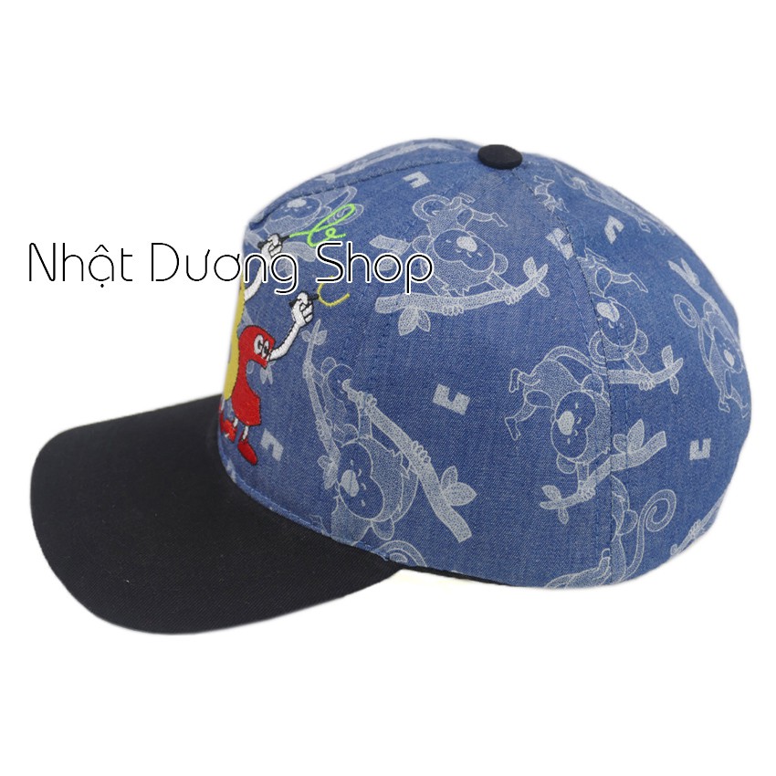 Nón kết trẻ em cho bé từ 3 đến 5 tuổi ABC - Xanh &amp; ABC