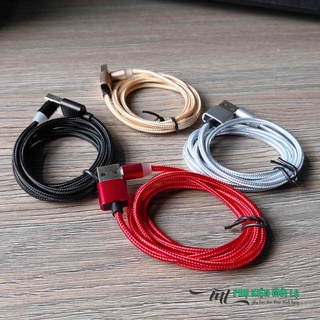 Cáp Sạc 3 Đầu Đa Năng Dây Dù 3 in 1:-Micro USB-Type C