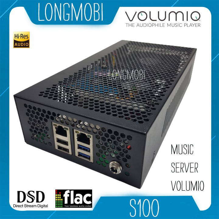 Music Server S100 - Máy Chủ Âm Nhạc Volumio Model 2021