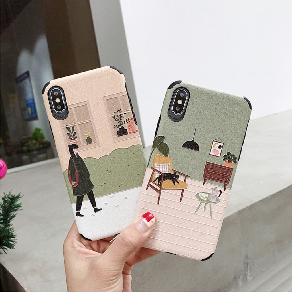 Ốp Lưng Da IMD Girl Picture - R023