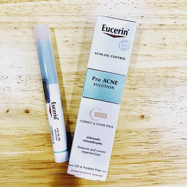 [TEM CTY] EUCERIN Pro Acne Solution Correct &amp; Cover Stick 2G - Bút Che Khuyết Điểm Da Mụn.