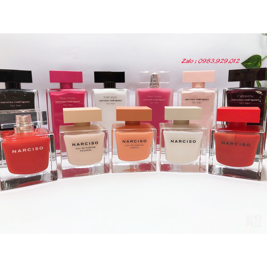 [Mẫu thử 10ml] Nước hoa Narciso Rodriguez các mùi