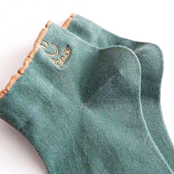 Tất Vớ Nữ Cổ Ngắn Cao Cấp Phong Cách Hàn Quốc Basic Nhiều Màu, Chất Cotton Thấm Hút Mồ Hôi Phối Đồ Cực Chất STA06