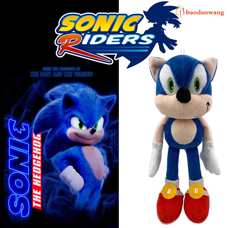 Đồ chơi nhồi bông hình Sonic mềm mại 30cm