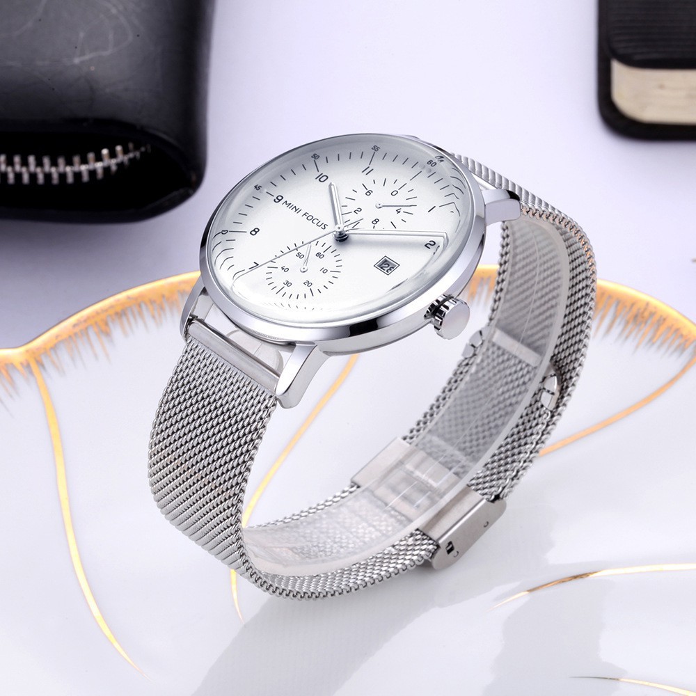 [Tặng vòng tay] Đồng hồ nam MINI FOCUS chính hãng MF0052G.04 fullbox dây đeo hợp kim