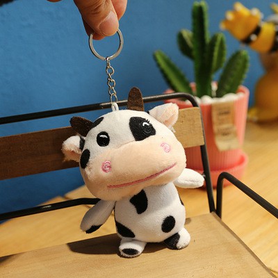 Móc khóa thú nhồi bông, móc chìa khoá keychain khủng long gấu bông treo cặp túi xách balo