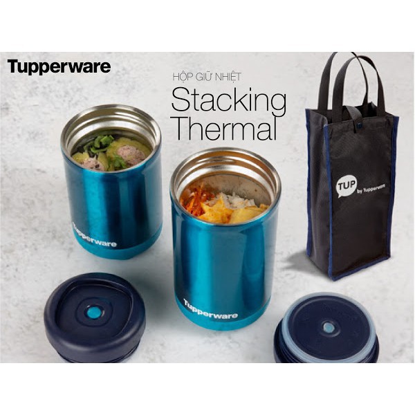 Tupperware - Hộp giữ nhiệt Stacking Thermal ủ cháo, ủ sữa