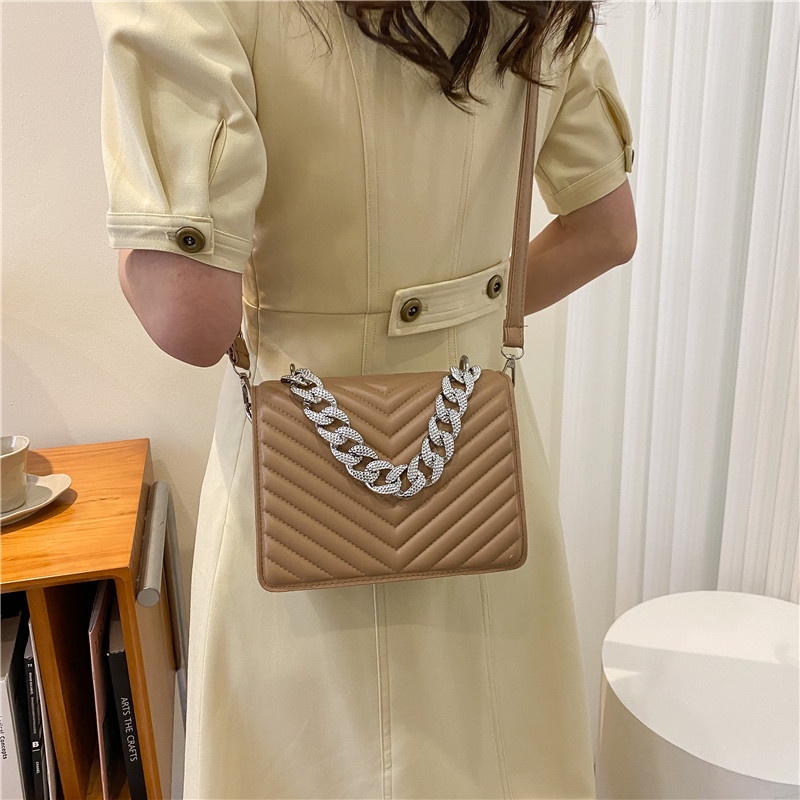 Túi Đeo JASMIN NOIR Chéo Họa Tiết Sọc Thời Trang Cho Nữ