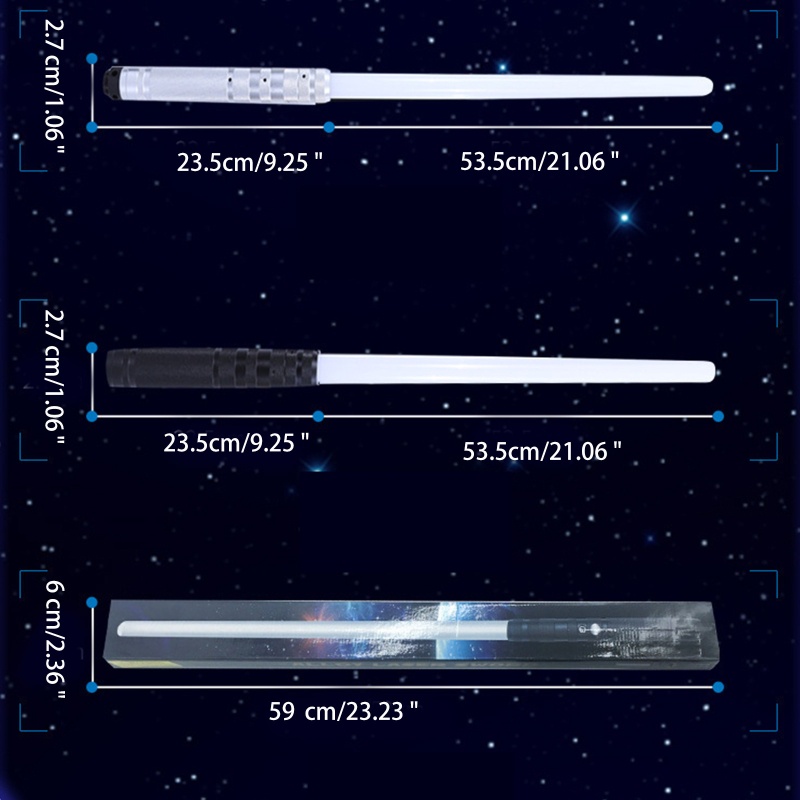 Thanh Kiếm Đèn LED Thay Đổi Màu Sắc 7 Màu Sắc 2 Trong 1 Mojito