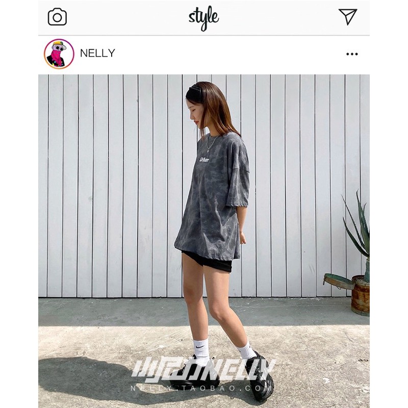 [FREESHIP](CÓ SẴN)Áo thun loang NELLYHEYBIG chính hãng, áo thun loang dáng rộng chữ URBAN mẫu mới nhất 2021 mã BF6351AG0 | BigBuy360 - bigbuy360.vn