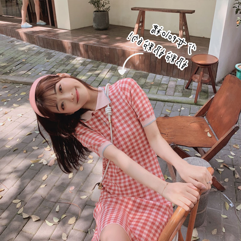 Đầm Nữ Tay Ngắn Họa Tiết Caro Thời Trang Quyến Rũ | BigBuy360 - bigbuy360.vn