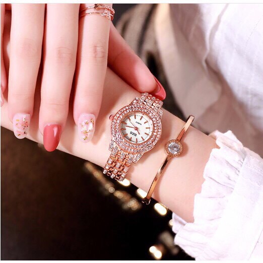 Đồng hồ thời trang nữ DZG đính cườm cực đẹp QA233 | BigBuy360 - bigbuy360.vn