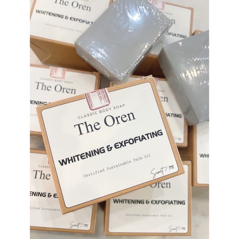 Xà Bông Truyền Trắng The Oren Soap 100gr Mẫu Mới Màu Đen