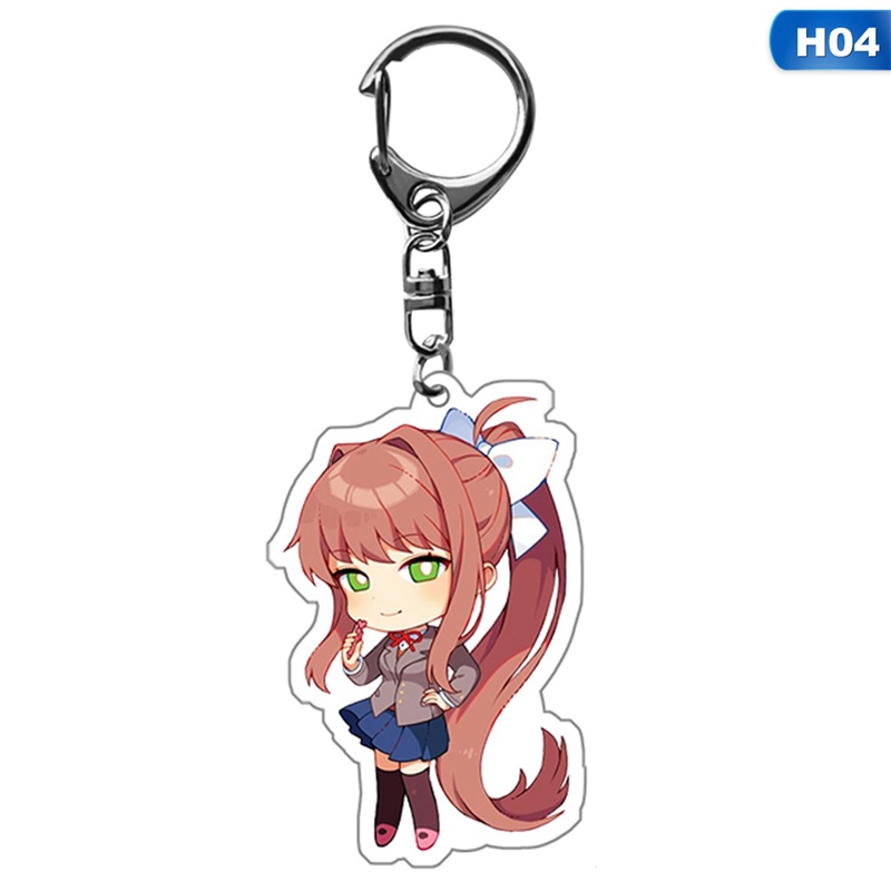 Móc Khóa Nhựa Acrylic Hóa Trang Nhân Vật Sayori Yuri Natsuki Monika