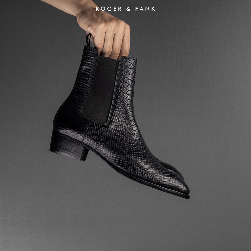 Giày da cao cấp chelsea boots ROGER &amp; FANK