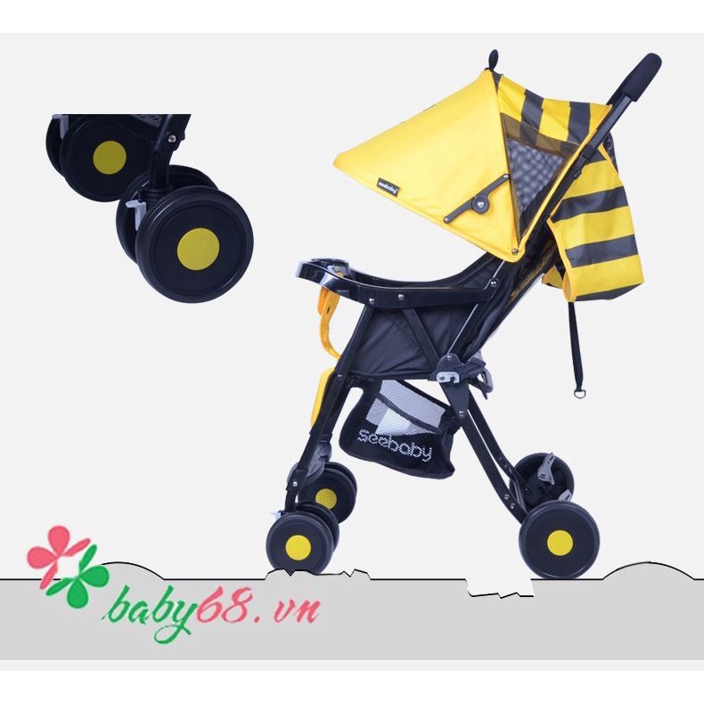 Xe đẩy du lịch Seebaby QQ3 chú ong vàng