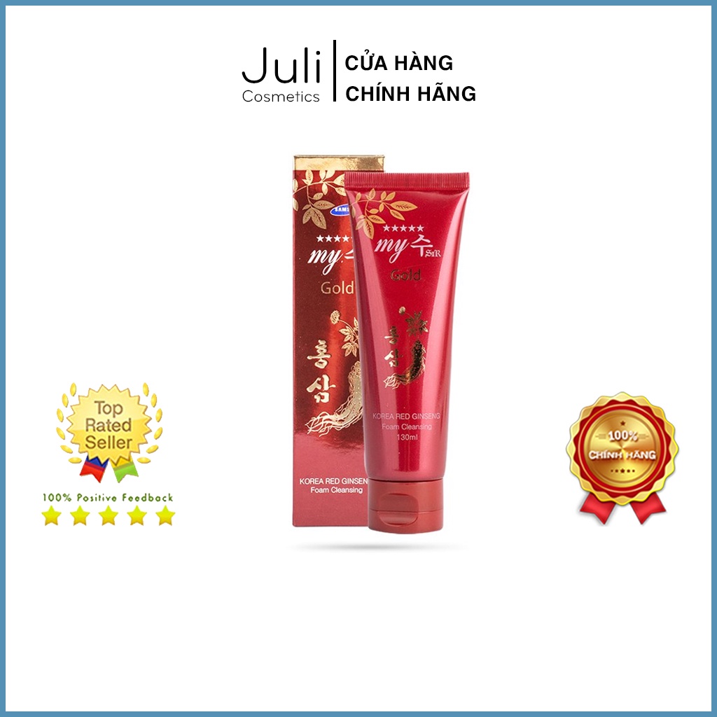 Sữa rửa mặt hồng sâm đỏ My Gold Korea Red Ginseng Foam Cleanser 130ml