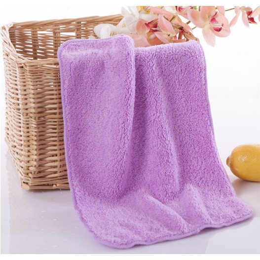 Khăn mặt cotton EMYA 28x48, 100% sợi bông tự nhiên, Bông mềm mịn, thấm nước tốt