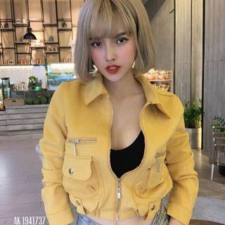 Áo khoác da lộn nữ loại 1