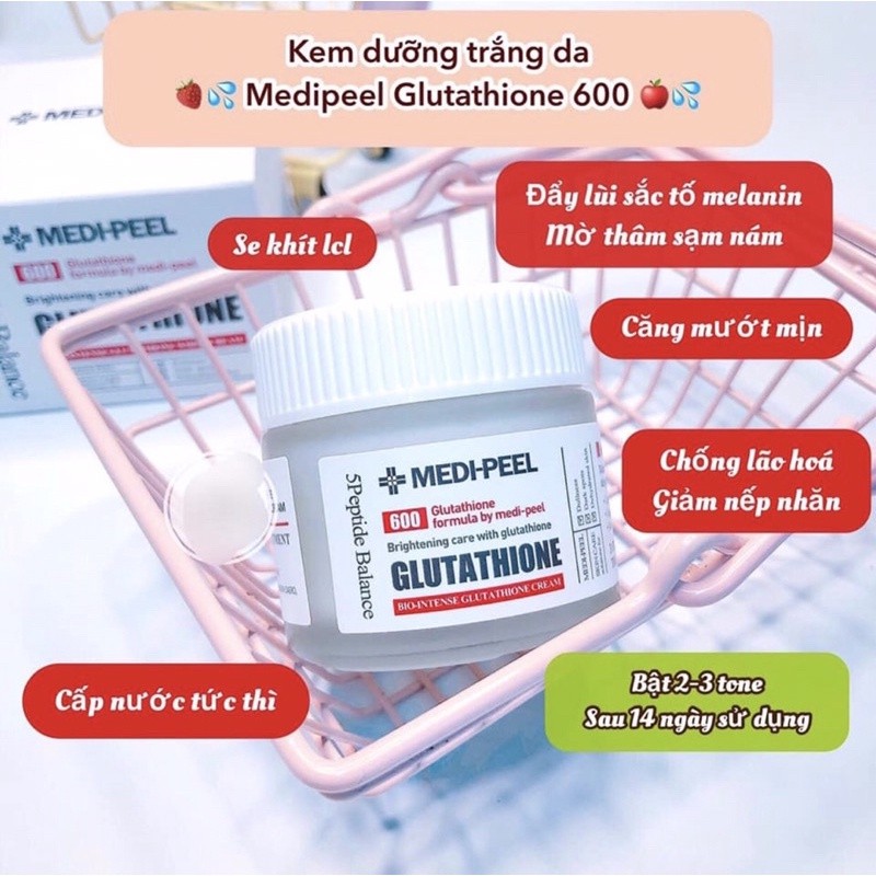 Combo Dưỡng Trắng Da Medi Peel Glutathione