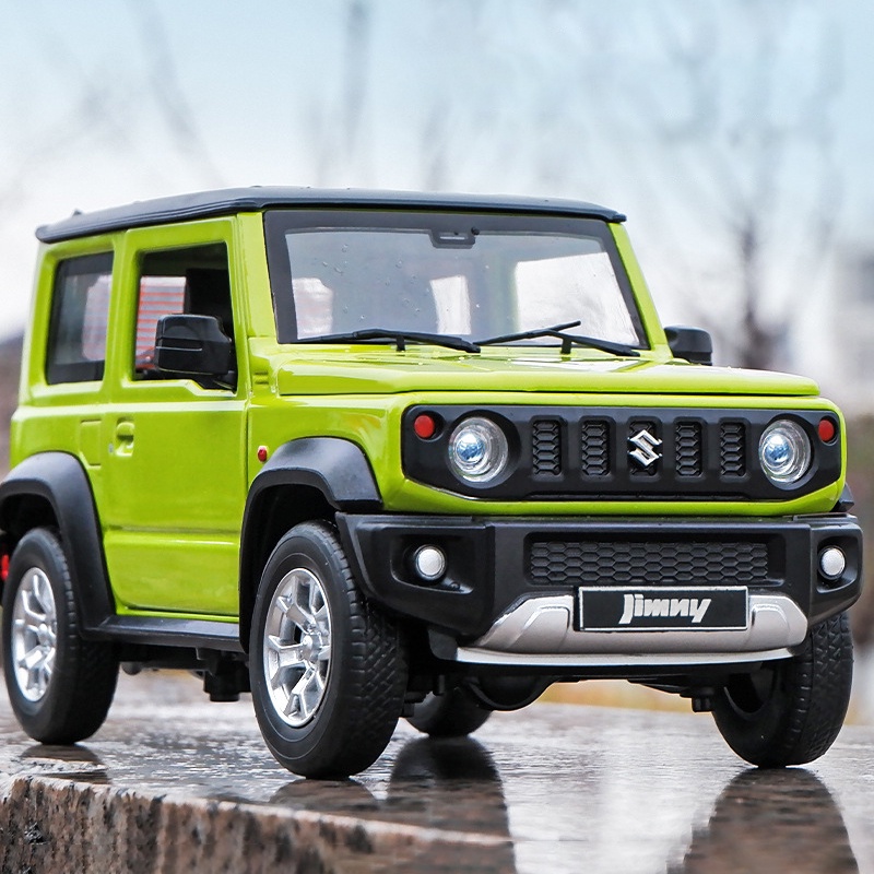 Mô Hình Xe Hơi Suzuki Jimny Bằng Hợp Kim Tỉ Lệ 1: 18 Có Đèn Và Nhạc