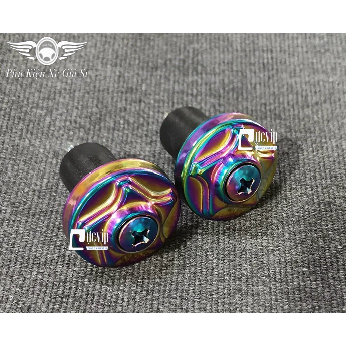 [Giá Siêu Rẻ] Cặp Gù Tay Lái Kiểu Lốc Xoáy Titan, Inox Nhẹ Gắn Mọi Loại Xe 4097