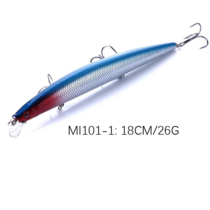 Mồi Câu lure, cá chẽm , có mú, cá ngão , cá biển dài 18cm nặng 26gr