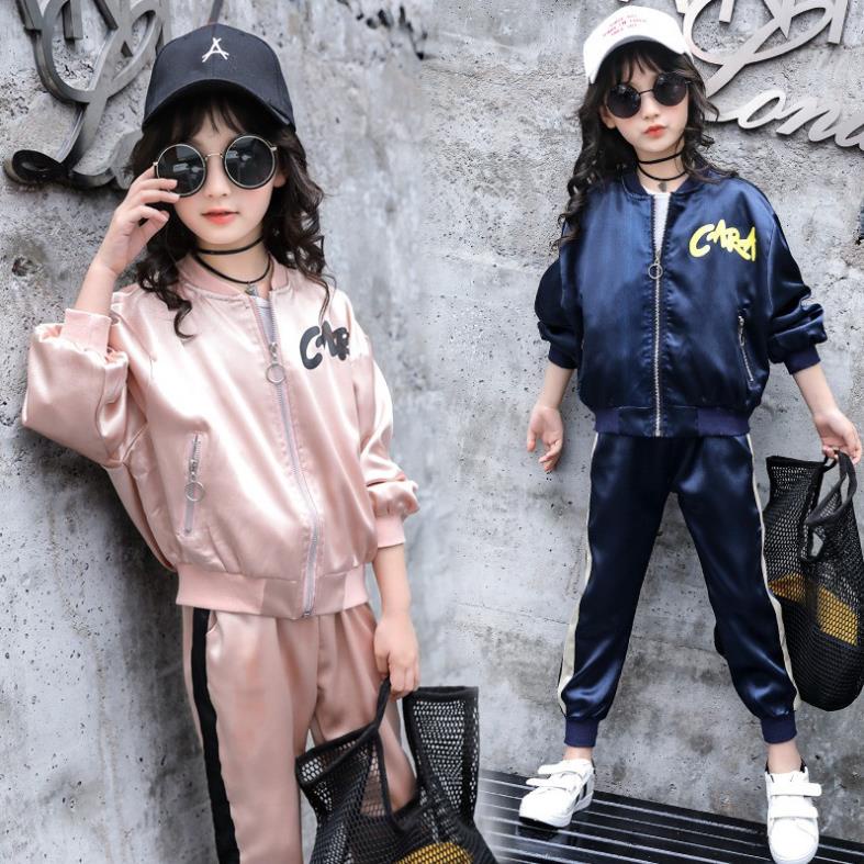 Quần áo thu đông bé gái lớn 11 tuổi (3 - 12 tuổi)☑️ Bộ áo quần thời trang cho bé ☑️SET 2: Áo khoác và quần dài