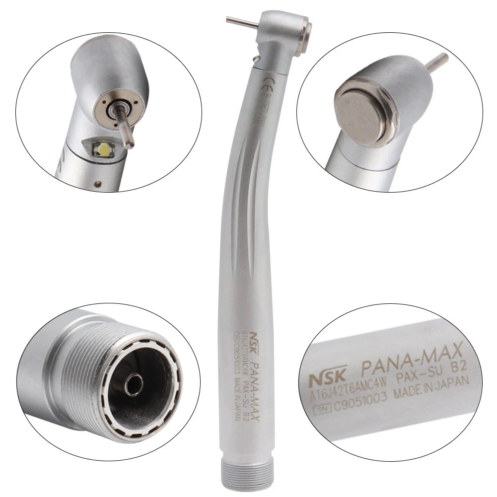 Bộ Tua Bin Khí Nén Có Đèn LED 4 Ổ Điện Tốc Độ Cao 2/4 Lỗ Cho Nha Khoa