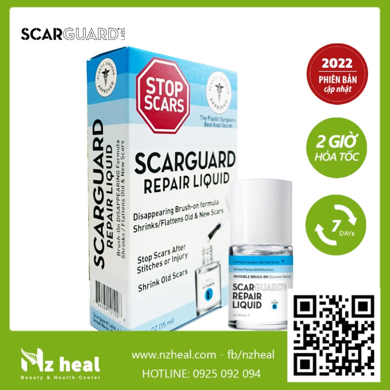 [Hỏa tốc] Gel Sẹo Lồi Scarguard Repair Liquid 15ml (Scarguard MD) của Mỹ