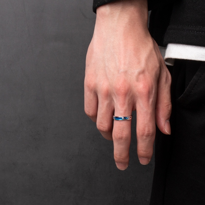 Nhẫn Đôi Nam Nữ Meteor Ring Đính Đá Và Sao Chổi Vĩnh Hằng Loki Accessories - Nhẫn Cập Đôi Titan Không Gỉ- Meteor Ring