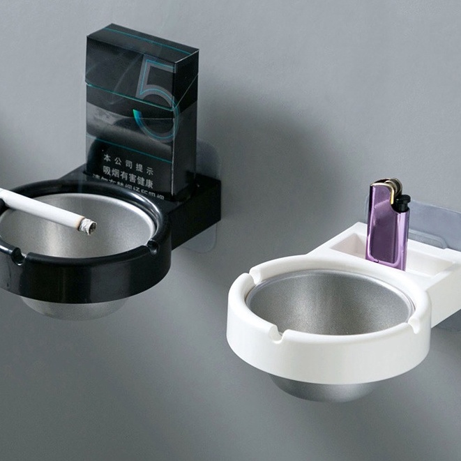 Gạt tàn thuốc gắn tường bằng thép không gỉ tiện lợi