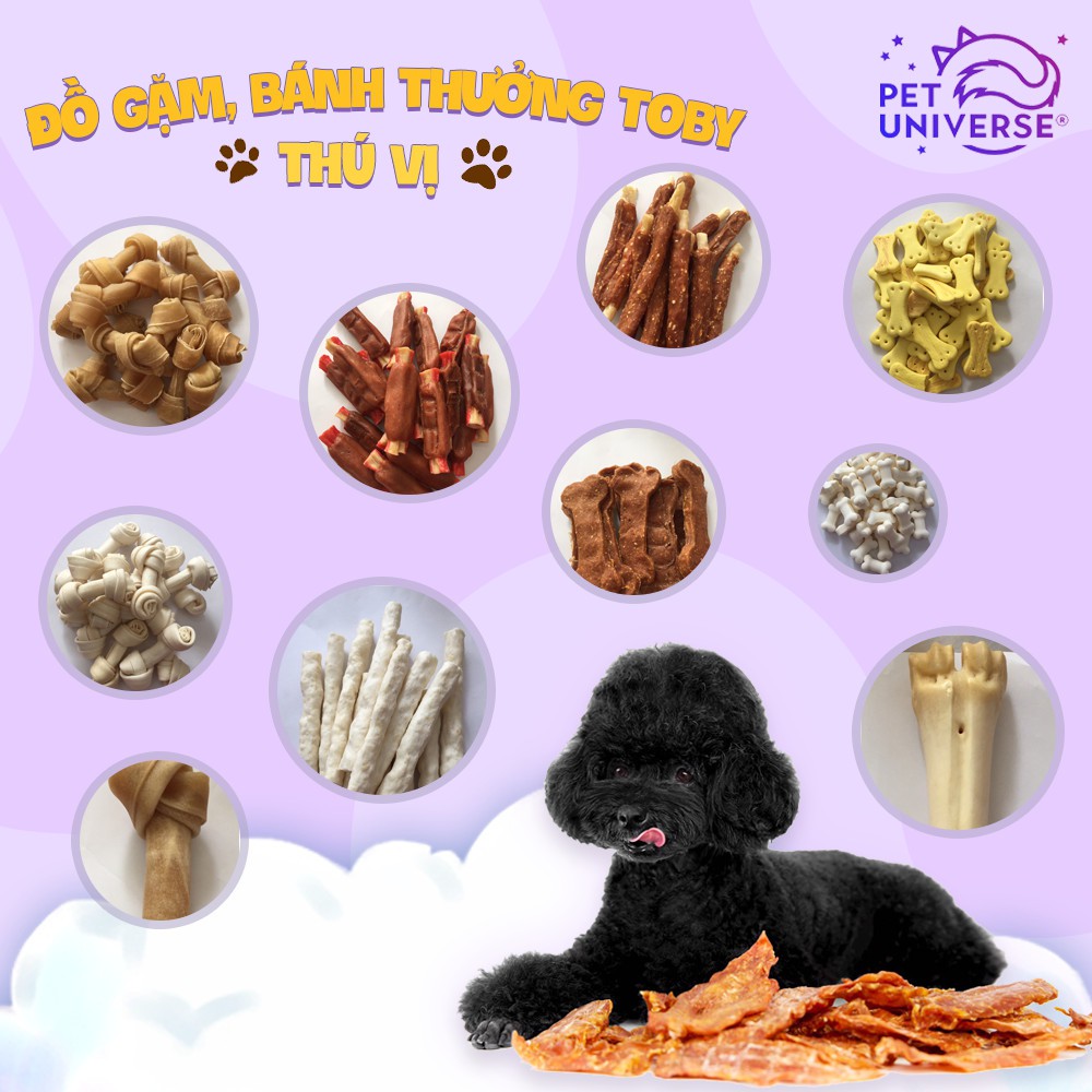 [80gr] Snack ăn vặt Toby giàu dinh dưỡng cho chó - Kẹo sữa dê cho chó - Que dẻo cho chó