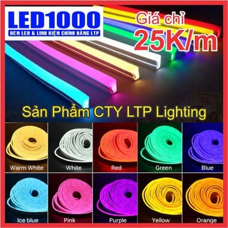Led dây Neon 12V - Cuộn 1m Led khoảng cắt 2.5cm chuyên dùng uốn chữ logo quảng cáo Hàng CTY LTP