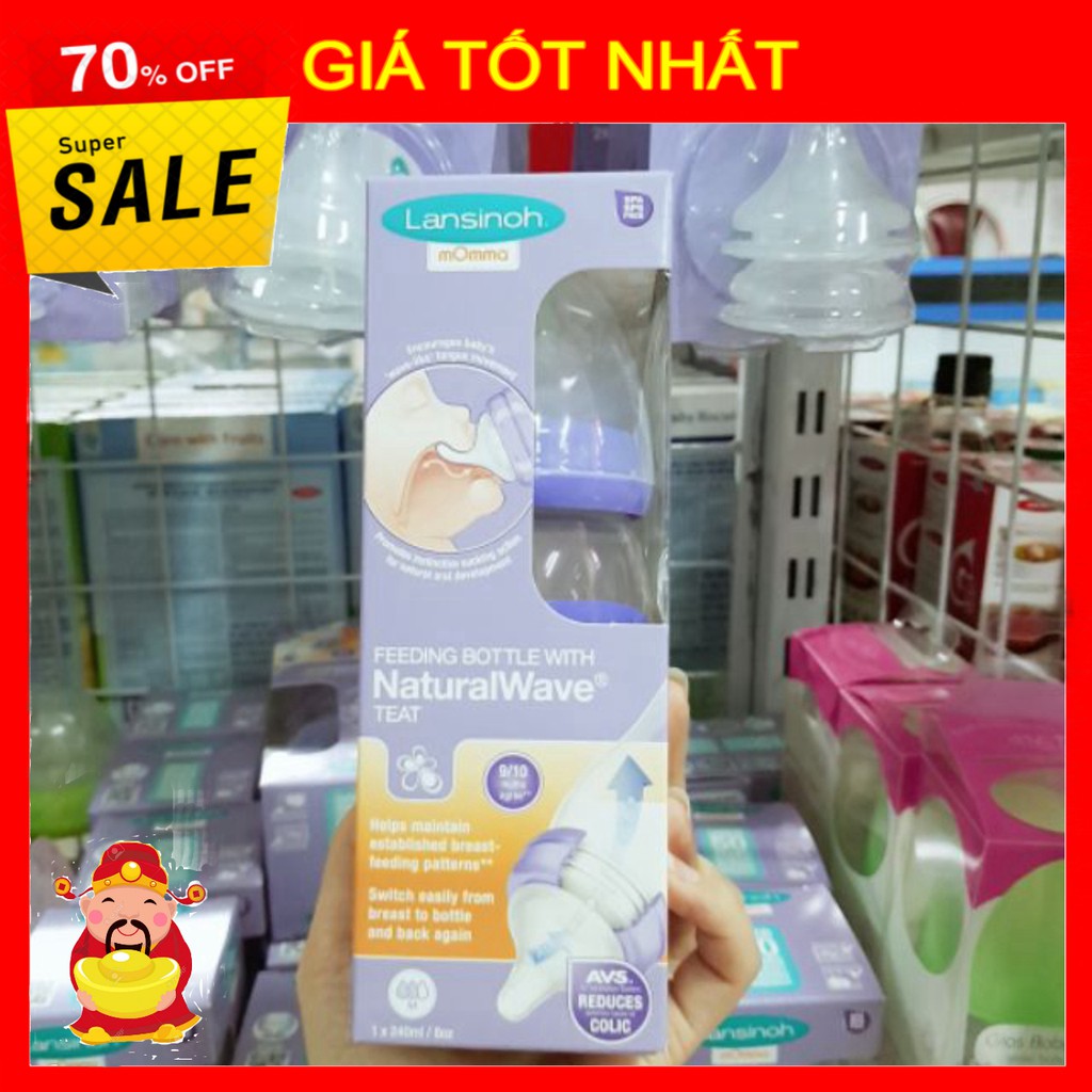 [ GIÁ TỐT NHẤT ]  Bình sữa Lansinoh momma Bottle 160ml/240ml [ HÀNG CHÍNH HÃNG ]