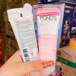 [ Hàng Mẫu 40g ] ❌ Sữa Rửa Mặt Pond's Đất Sét Khoáng Sạch Sâu Sáng Mịn (40g)