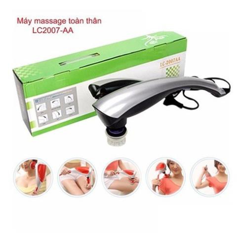 Máy massage cầm tay 6 đầu mát xa đa năng sạc pin không dây an toàn bảo hành 6 tháng