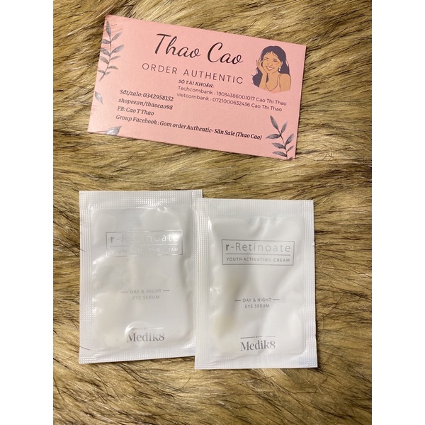 [sample 0.4ml] Tinh chất chống lão hoá mờ nhăn siêu tốc cho mắt Medik8 r-retinoat day &amp; night eye serum