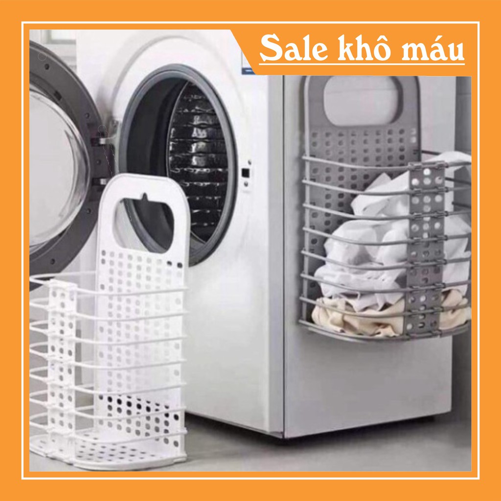 GIỎ NHỰA ĐỰNG QUẦN ÁO TREO MÁY GIẶTGẬP GỌN