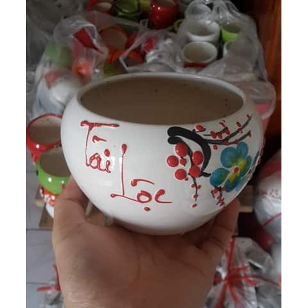 Chậu trồng cây: sứ tròn đại