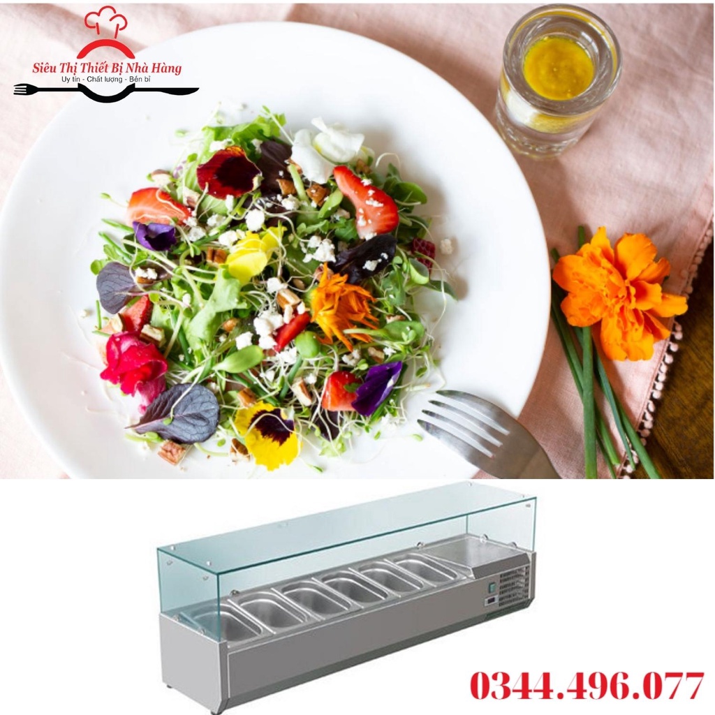 Tủ lạnh bàn cho pizza/bàn salad/quầy buffet hàng chính hãng BẢO HÀNH 12 THÁNG.