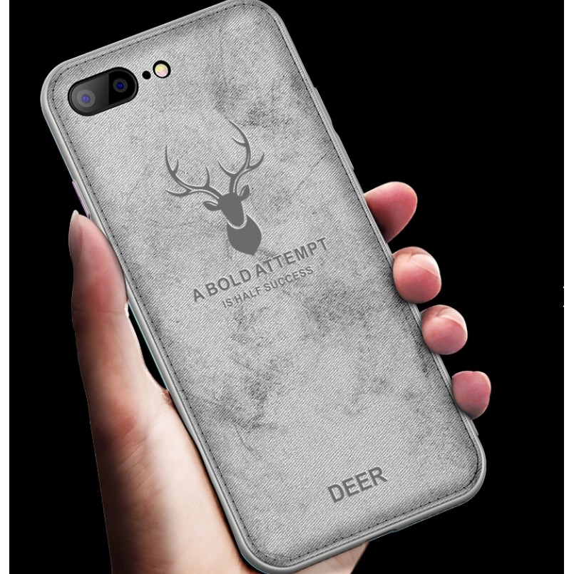 Ốp DEER giả da dể hươu vải bò cho iPhone 6 6s 7 7s 6 Plus 7 Plus 8 Plus iPhone X XS XR XS MAX 11 pro 12 promax mini n32