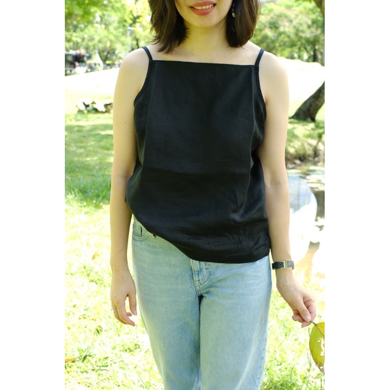 Áo 2 dây Linen By Dì Ghẻ