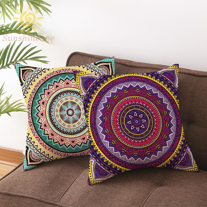 Vỏ Gối Đơn Giản Phong Cách Boho &amp; Mandala