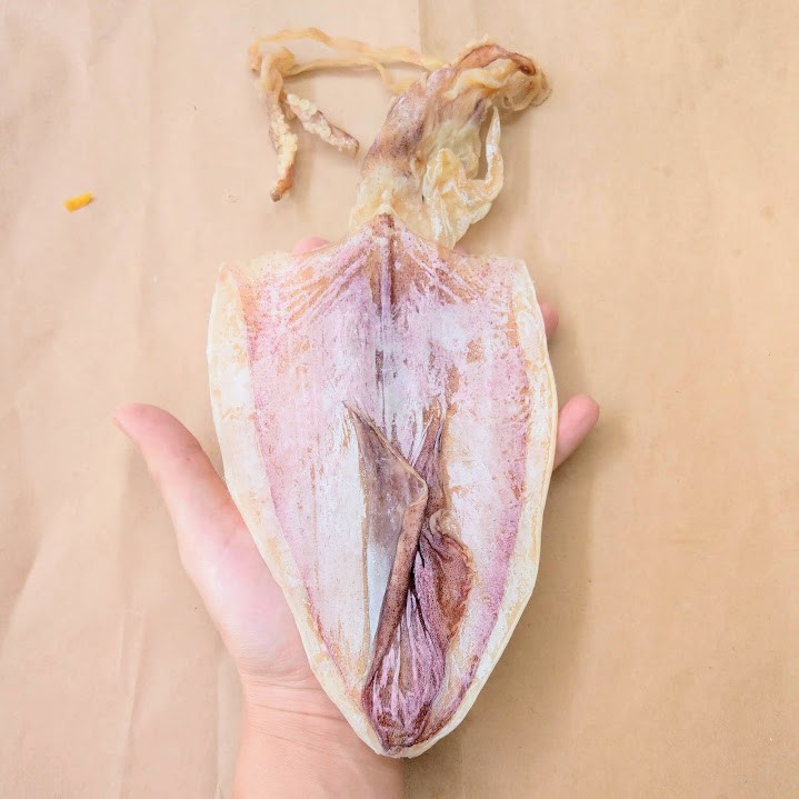 Khô Mực Đà Nẵng NGON size trung 50g- Mực khô Đà Nẵng dày mình ngọt thịt - HANIGO Food Đặc sản Đà Nẵng Ngon