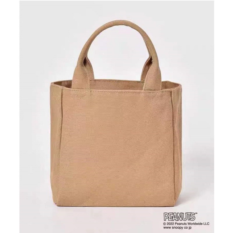 Túi Xách Canvas In Họa Tiết Hoạt Hình Snoopy / Thỏ Phong Cách Nhật Bản